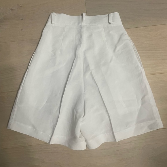 Uncle Studios NWOT white linen shorts- size Xs - Picture 5 of 13